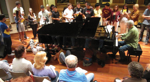 Dr. Ed Siegel Playing Piano